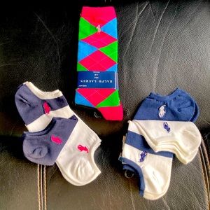 Polo Ralph Lauren 7 Pair Youth Socks Bundle